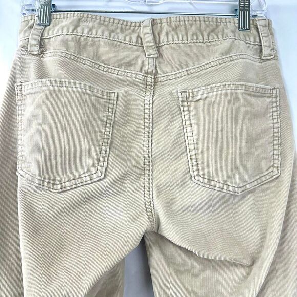 GAP Y2K Low Rise Bootcut Flare Tan Corduroy Pants Womens 30" Waist 2000s Indie - Picture 6 of 7